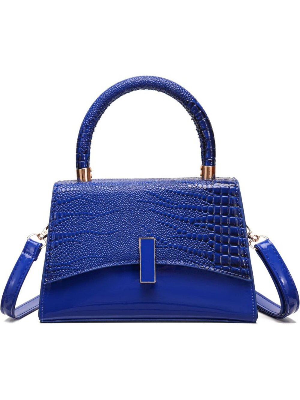 Women's 8 Blue Small Crossbody Bag Mini Satchel Cute Shoulder Purse Bag